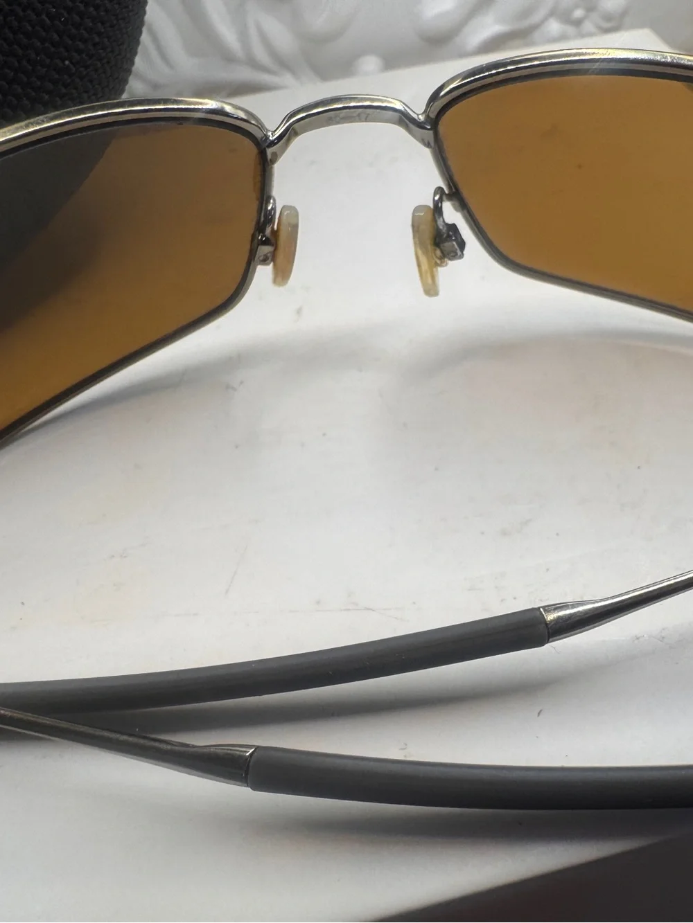 Oakley square wired polarized dark sunglasses